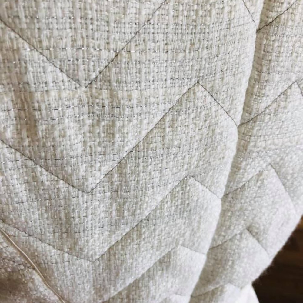 WHBM chevron zipper belted vest S metallic - Picture 6 of 6